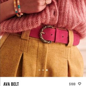 Sezane Ava Belt- Pink Sz. 90